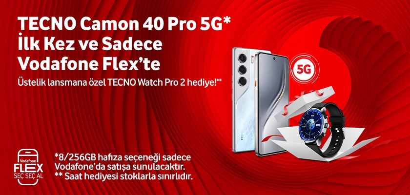 Tecno Camon 40 Pro 5G, watch pro 2 hediye -telefonlartab