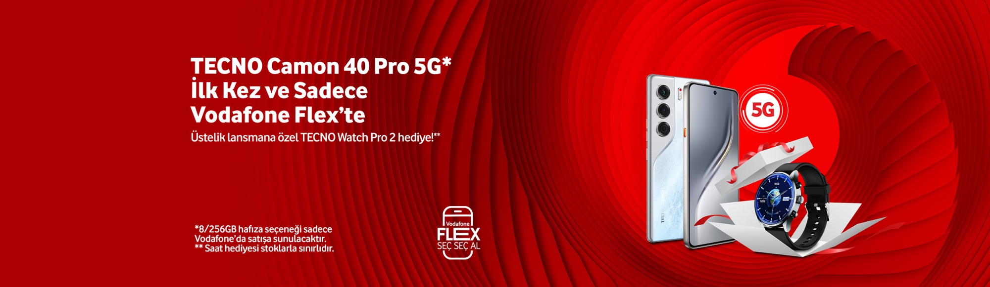 Tecno Camon 40 Pro 5G, watch pro 2 hediye -telefonlartab