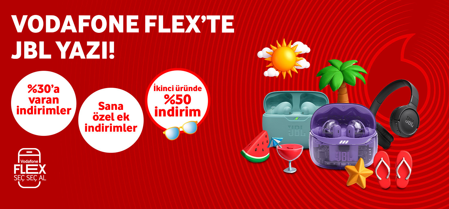 Vodafone Flex'te JBL Yazı - aksesuarlartab