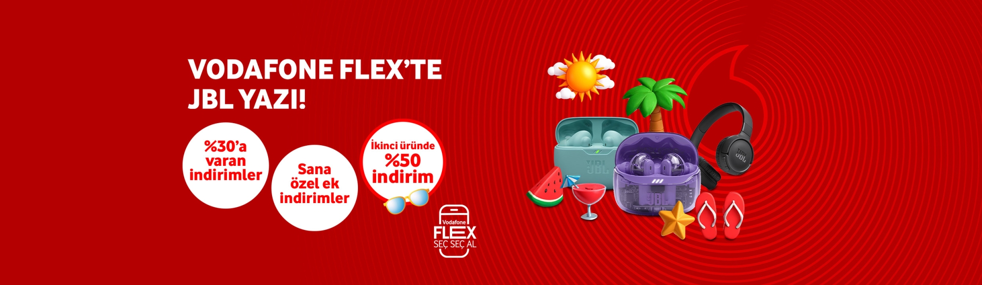 Vodafone Flex'te JBL Yazı - aksesuarlartab