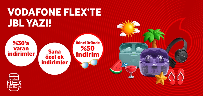 Vodafone Flex'te JBL Yazı - aksesuarlartab