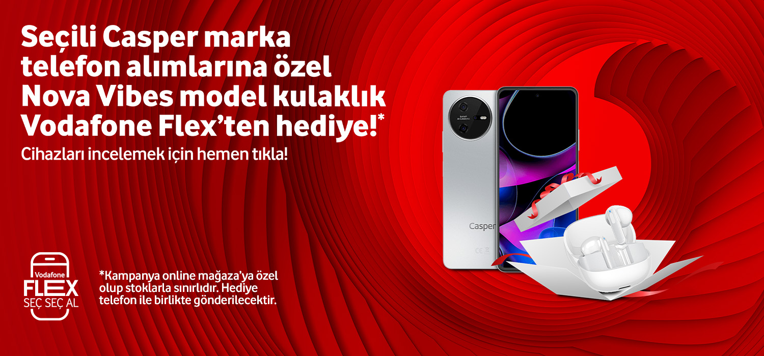 Casper marka telefon alımlarına nova vibes kulaklık hediye