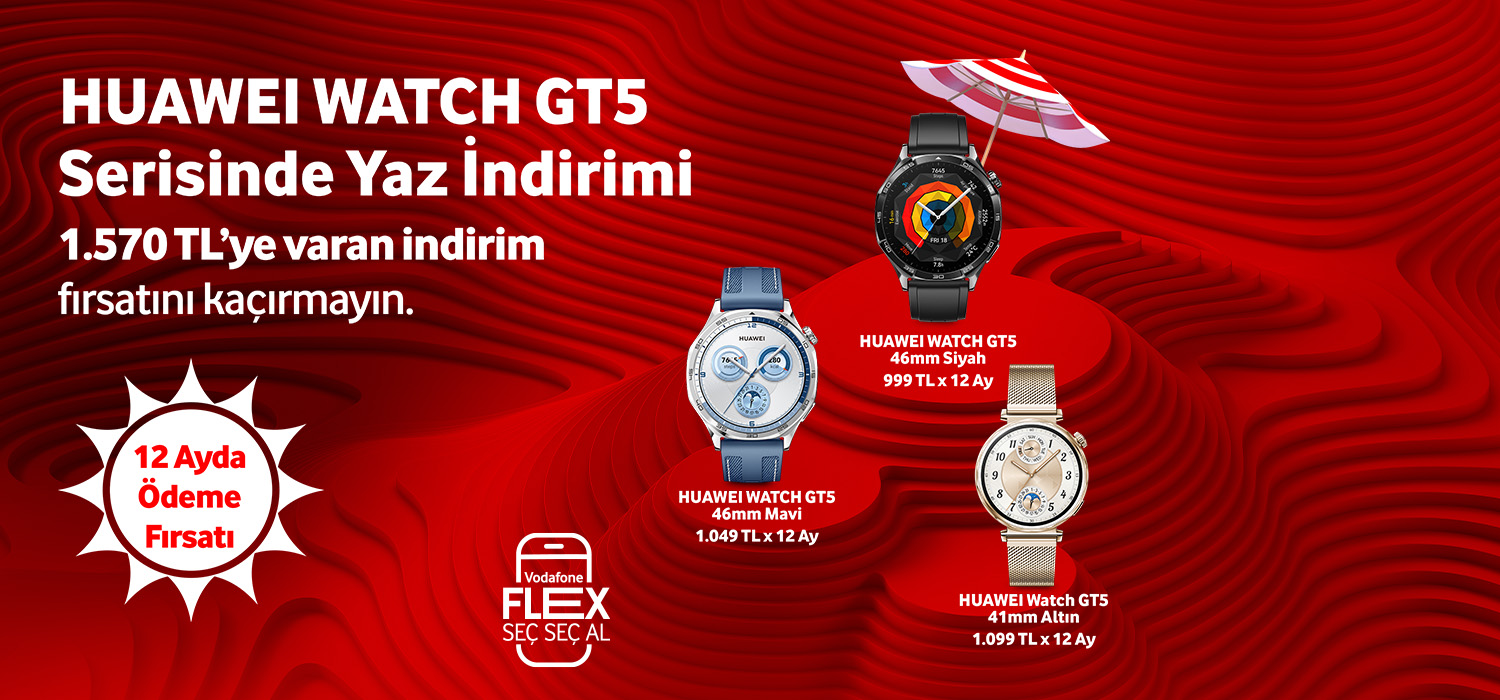 Huawei watch GT5 serisinde yaz indirimi - giyilebilirtab
