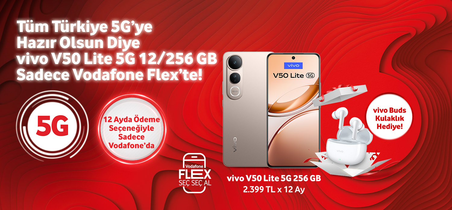 Vivo V50 lite 5G kulaklık hediye -telefonlartab