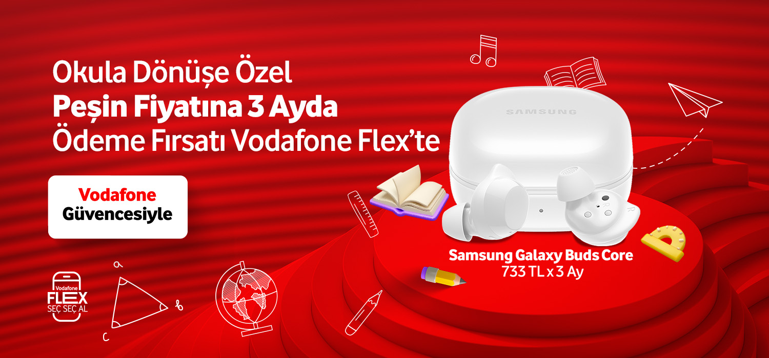 Okula Dönüşe Özel Peşin Fiyatına 3 Ayda Ödeme Samsung Galaxy Buds Core