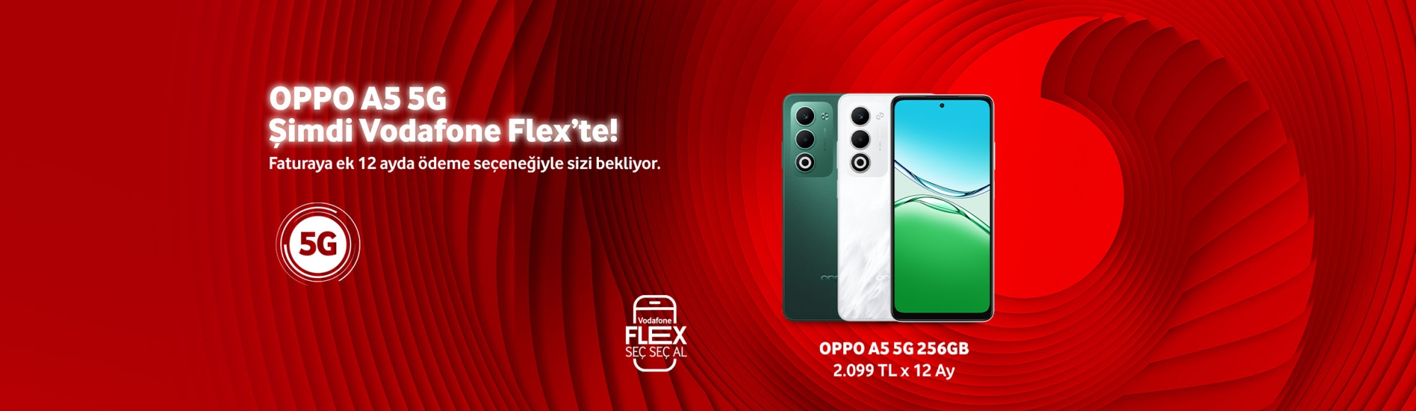 OPPO A5 5G Şimdi Vodafone Flex'te - telefonlartab