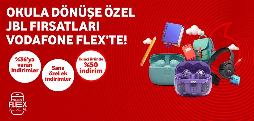 Vodafone Flex'te JBL Okula Dönüş - aksesuarlartab