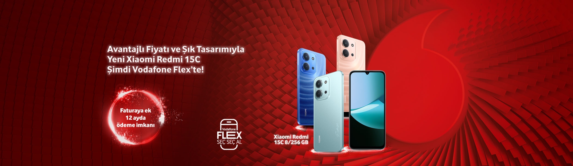 Xiaomi Redmi 15C Vodafone Flex'te - telefonlartab