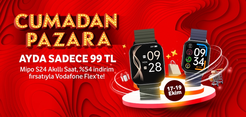 Cumadan Pazara Mipo S24 Akıllı Saat - giyilebilirtab