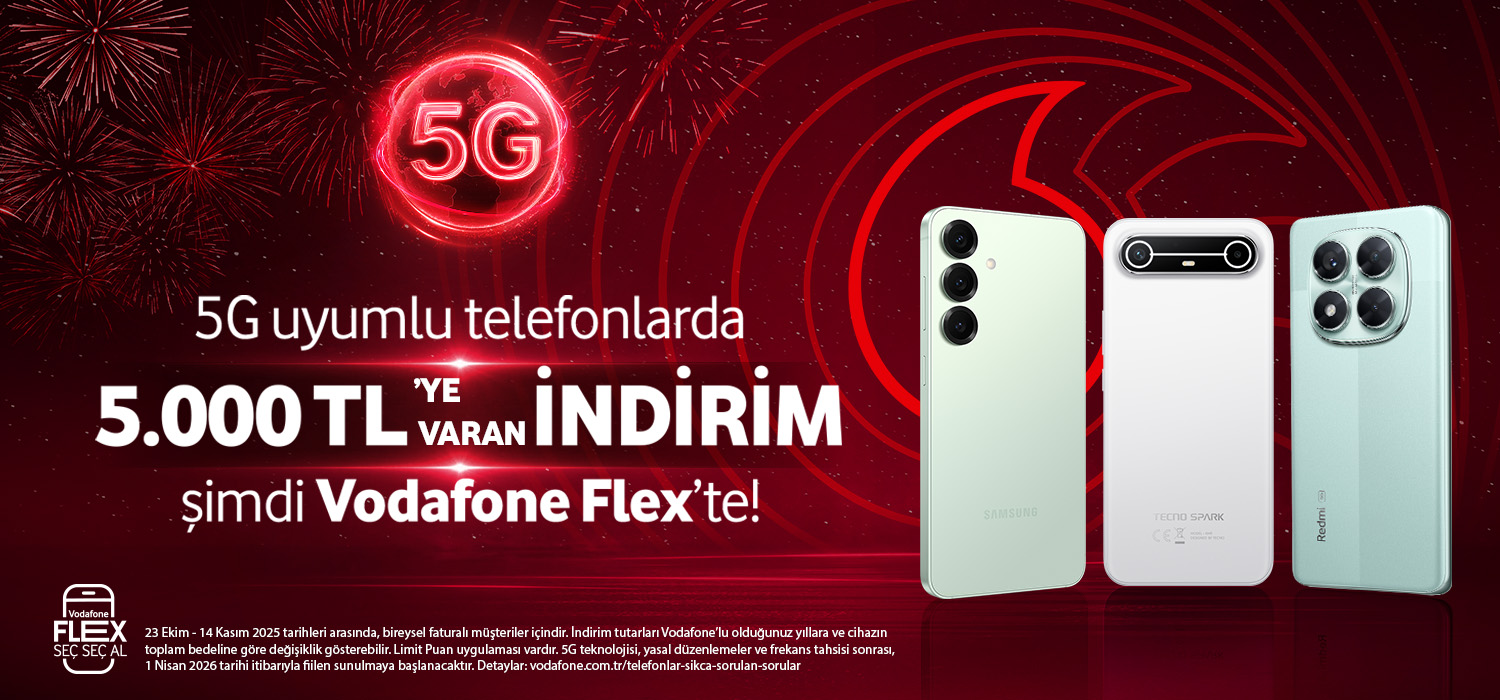 5G Uyumlu Telefonlarda 5.00 TL'ye varan indirim - telefonlartab