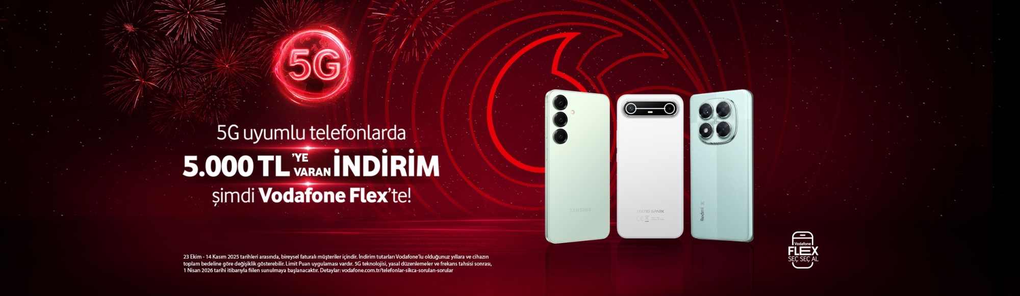 5G Uyumlu Telefonlarda 5.00 TL'ye varan indirim - telefonlartab