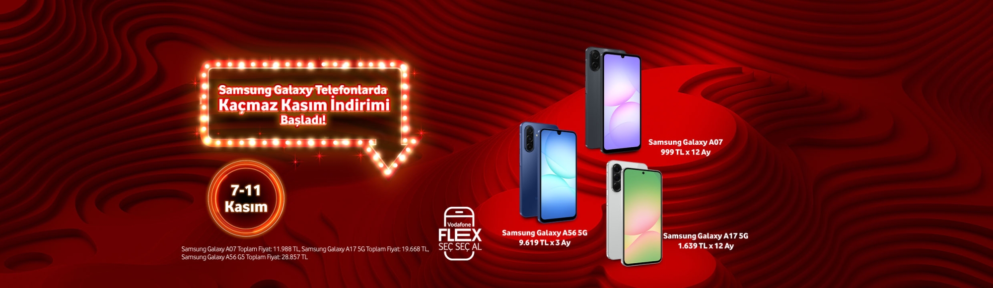 Samsung Galaxy Telefonlarda 7-11 Kasım İndirimleri - telefonlartab