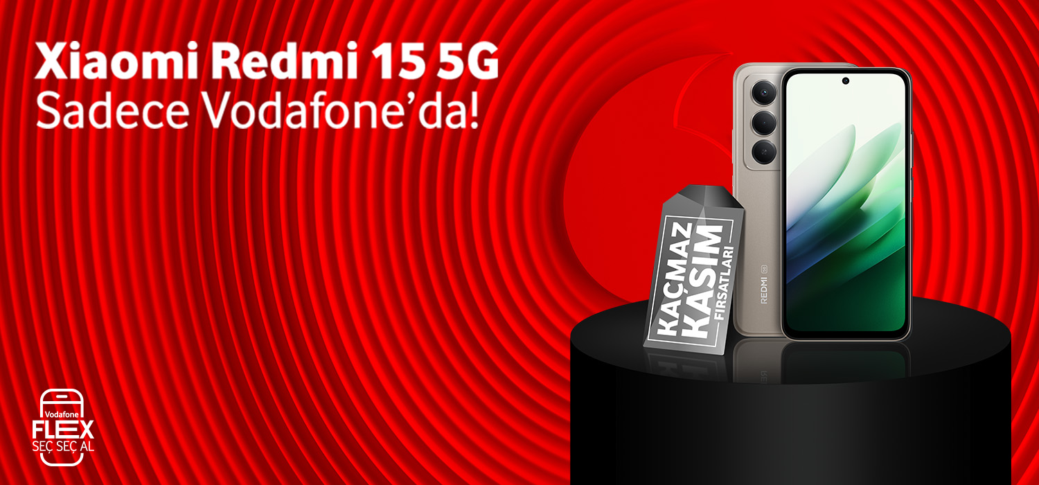 Xiaomi Redmi 15 5G Sadece ve İlk Kez Vodafone Flex'te - telefoblratab