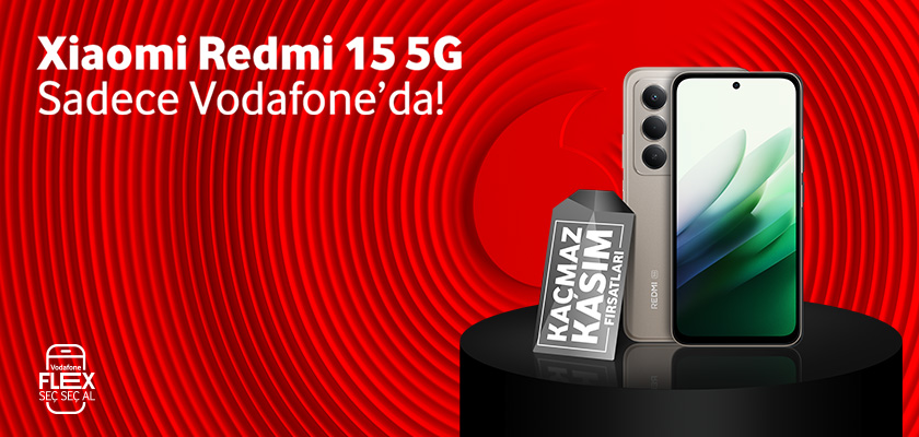 Xiaomi Redmi 15 5G Sadece ve İlk Kez Vodafone Flex'te - telefoblratab