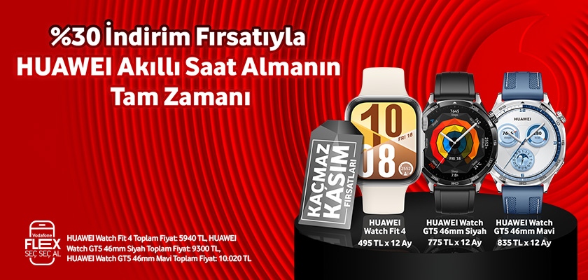 Huawei Akıllı Saat %30 indirim - giyilebilirtab