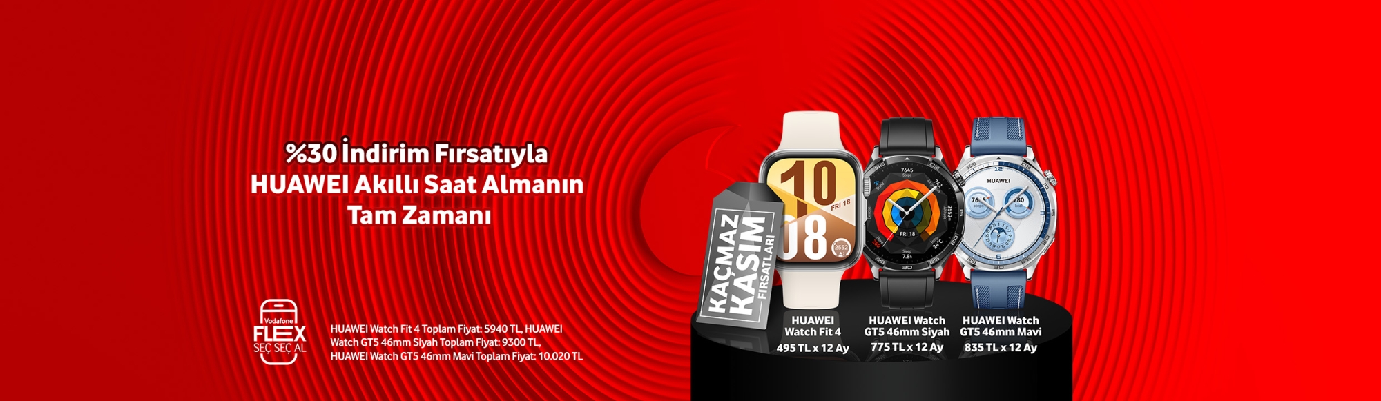 Huawei Akıllı Saat %30 indirim - giyilebilirtab