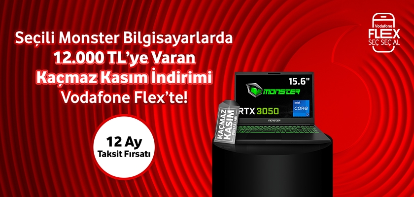 Seçili Monster Bilgisayarlarda 12.000 TL'ye Varan - tabletbilgisayartab