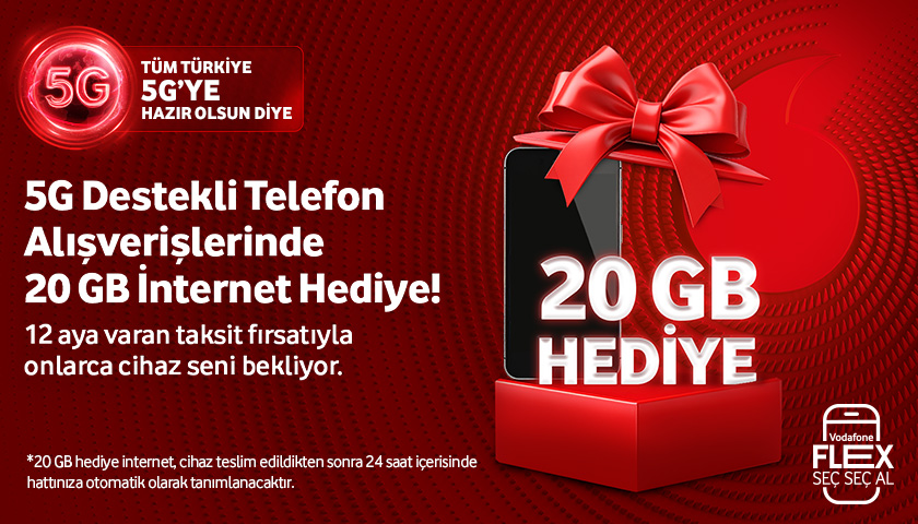 5G Destekli Telefon Alışverişlerinde 20GB İnternet Hediye - telefonlartab
