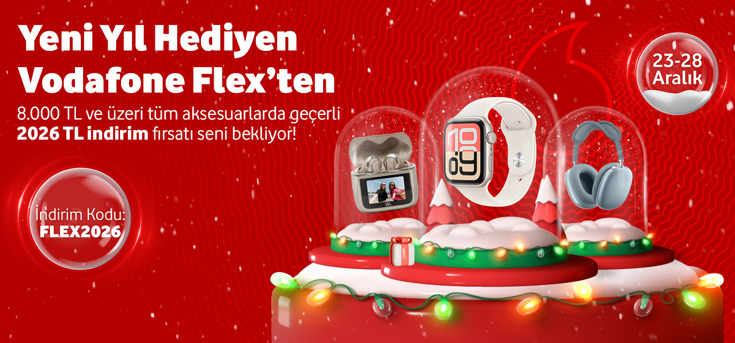 Yeni Yıl Hediyen Vodafone Flex'ten Promocode - giyilebilirtab