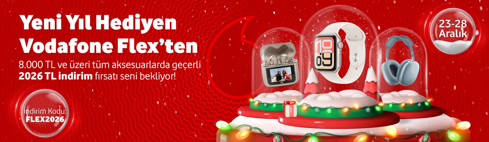 Yeni Yıl Hediyen Vodafone Flex'ten Promocode - giyilebilirtab