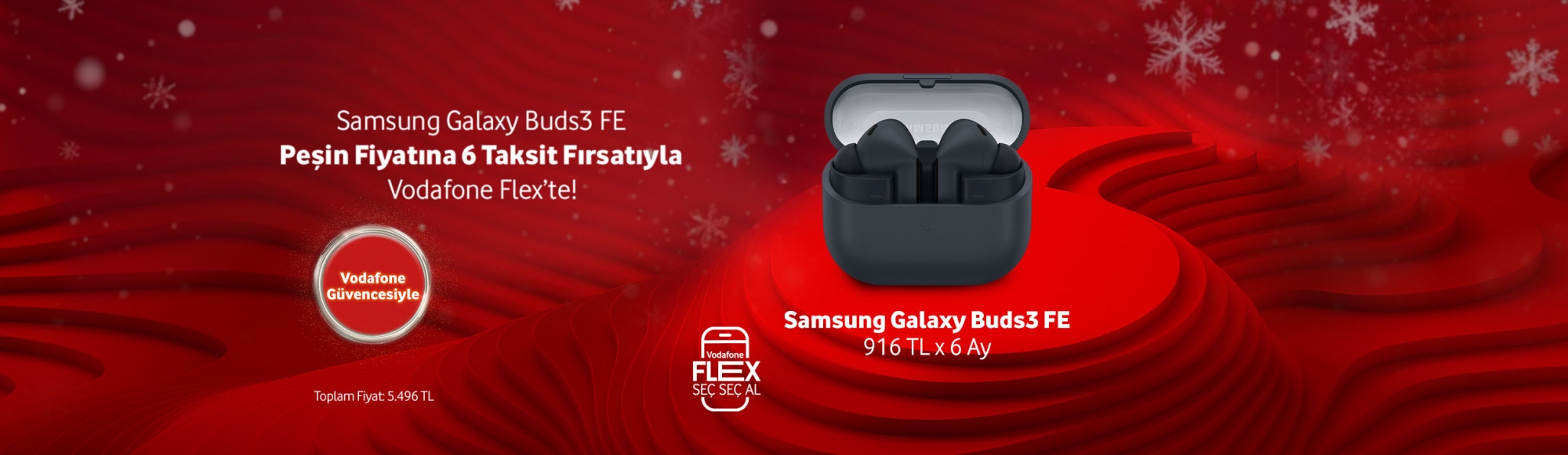 Samsung Galaxy Buds3 FE Peşin Fiyatına 6 Taksit Fırsatıyla - aksesuarlartab