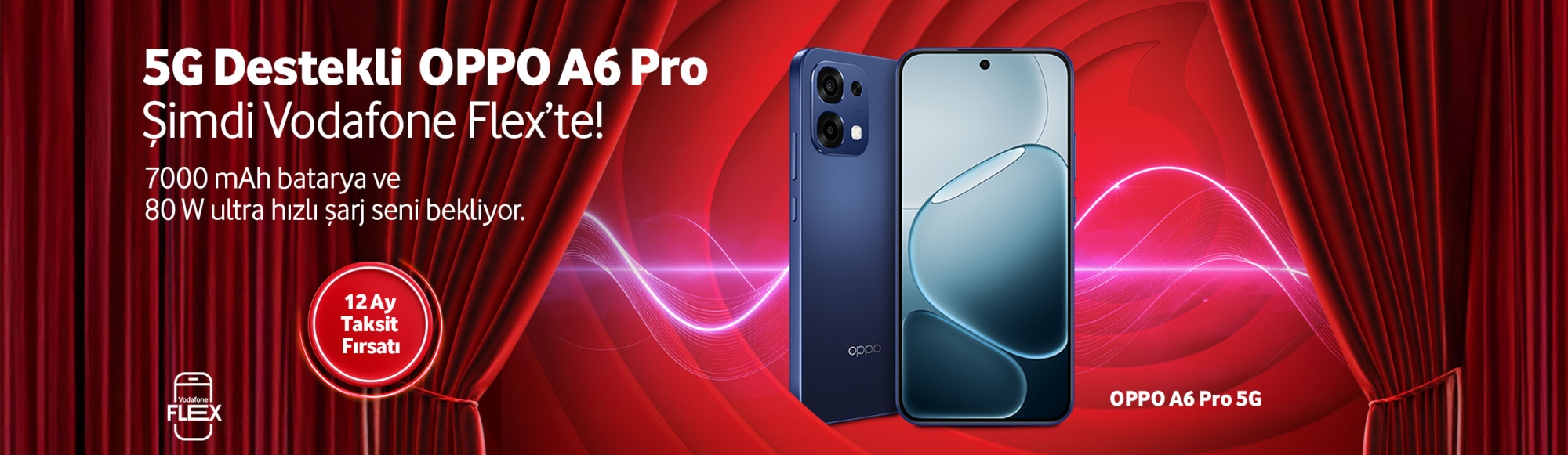 OPPO A6 Pro 5G Destekli Şimdi Sadece Vodafone Flex'te!