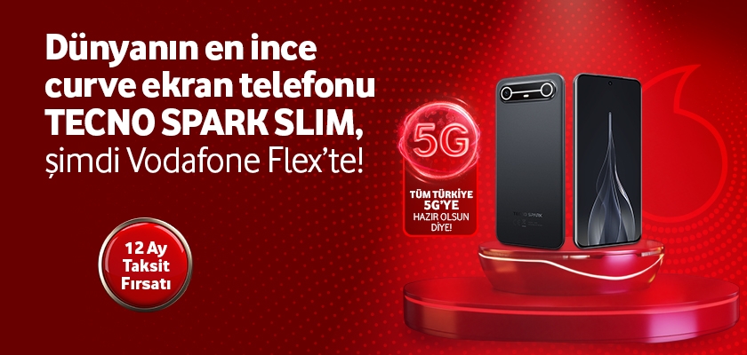 TECNO Spark Slim şimdi Vodafone Flex'te!