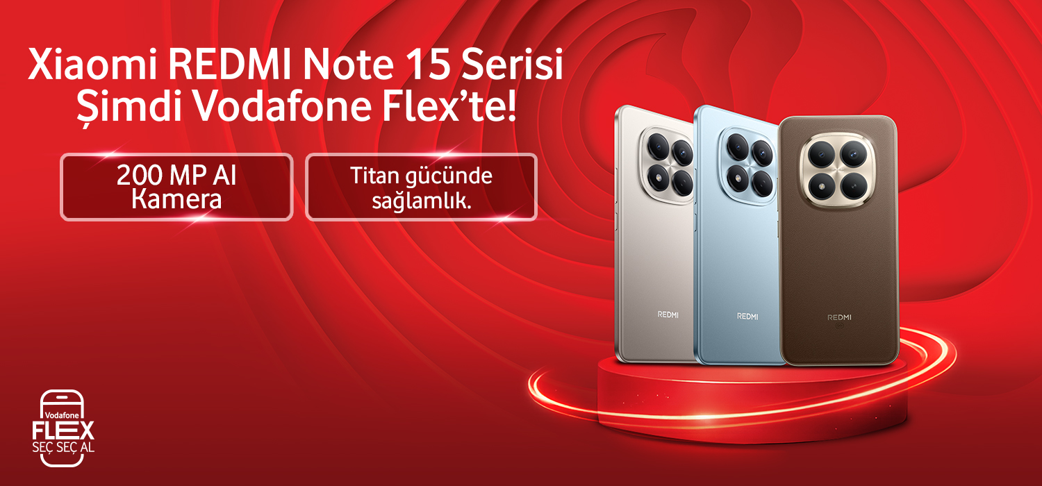 Xiaomi Redmi 15 Serisi Şimdi Vodafone Flex'te