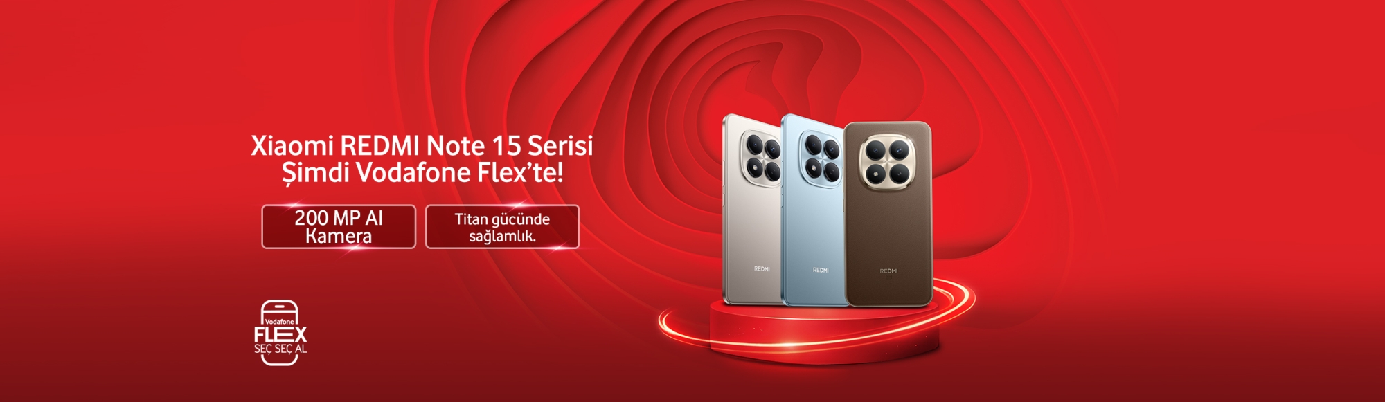 Xiaomi Redmi 15 Serisi Şimdi Vodafone Flex'te