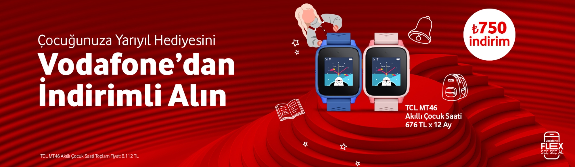 TCL MT46 Akıllı Çocuk Saati - giyilebilirtab