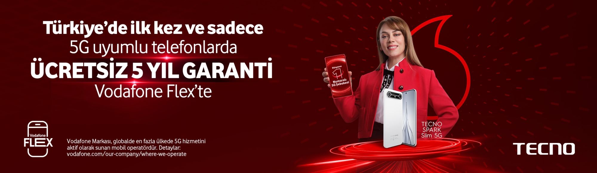 Tecno Türkiye'de ilk kez ve sadece 5G uyumlu telefonlarda 5 yıl garanti