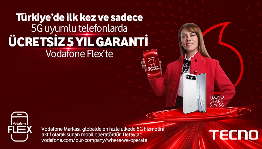 Tecno Türkiye'de ilk kez ve sadece 5G uyumlu telefonlarda 5 yıl garanti
