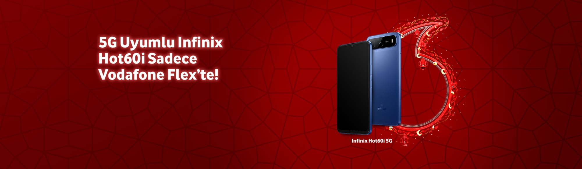 5G uyumlu Infinix Hot60i Sadece Vodafone Flex'te - telefonlartab