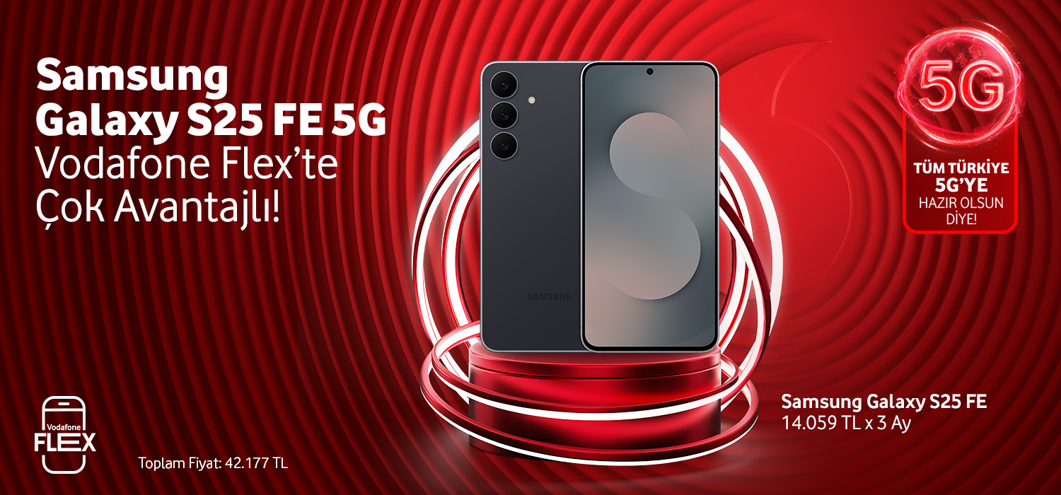 Samsung Galaxy S25 FE 5G Vodafone Flex'te çok avantajlı - ayınfırsatlarıtab