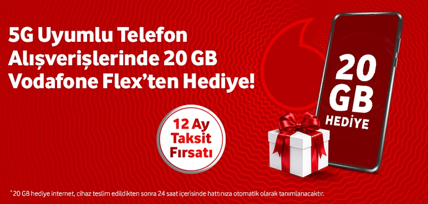5G uyumlu telefon alışverişlerinde,20GB hediye- ayınfırsatlarıtab