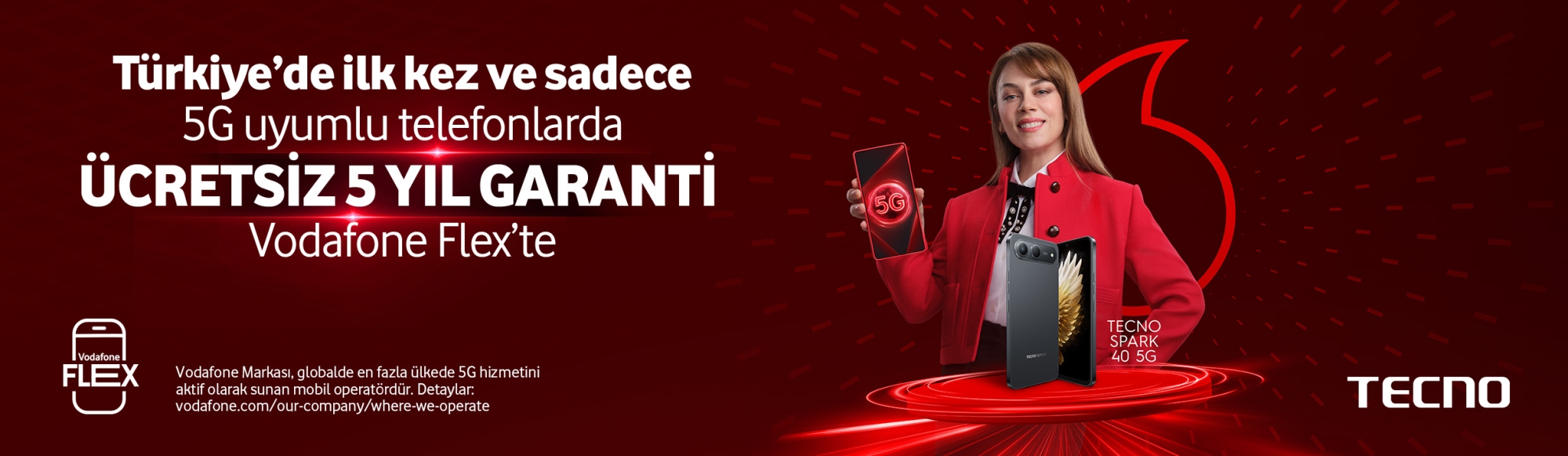 Tecno Türkiye'de ilk kez ve sadece 5G uyumlu telefonlarda ücretsiz 5 yıl garanti- Telefonlartab