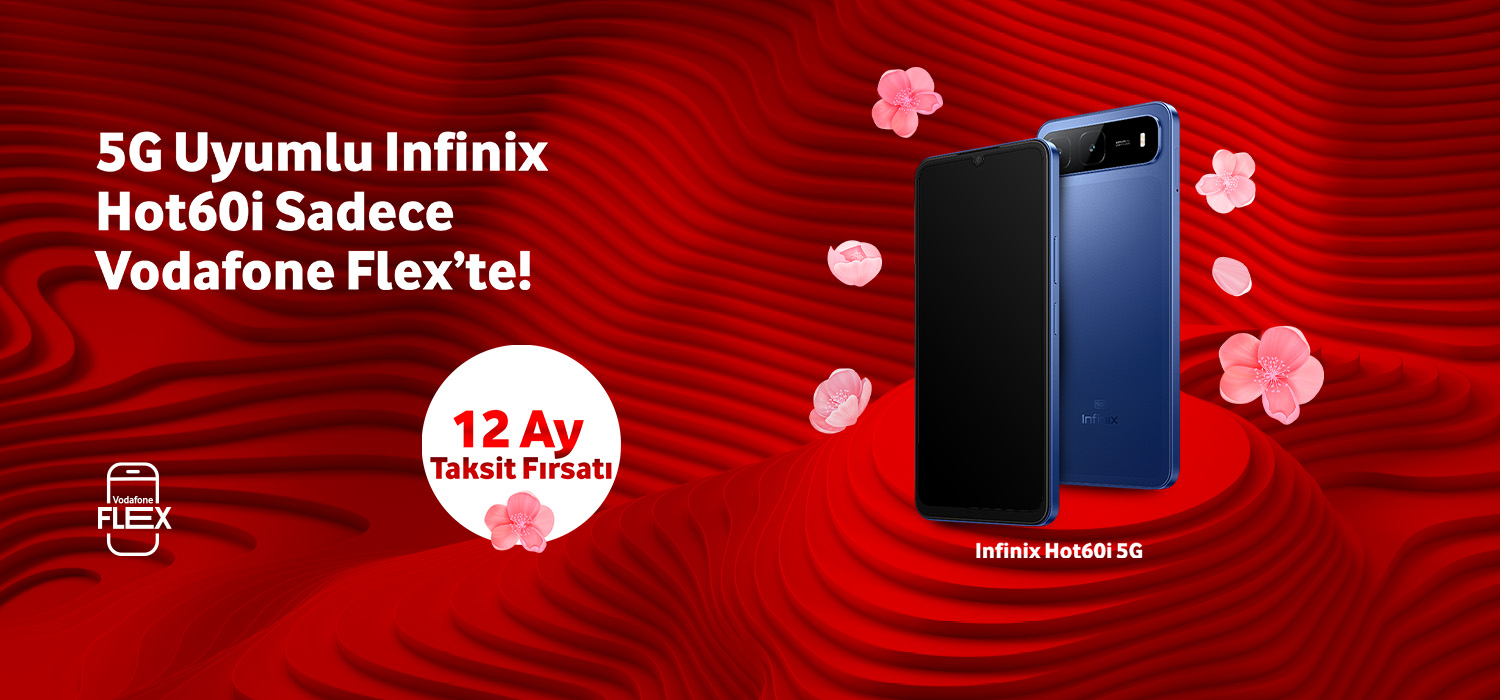 5G uyumlu Infinix Hot60i Sadece Vodafone Flex'te - telefonlartab