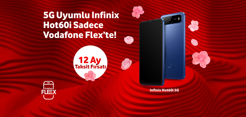 5G uyumlu Infinix Hot60i Sadece Vodafone Flex'te - telefonlartab
