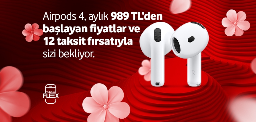 Airpods 4, aylık 989 TL'den başlayan fiyatlar ve 12 taksit fırsatıyla sizi bekliyor - ayınfirsatlari