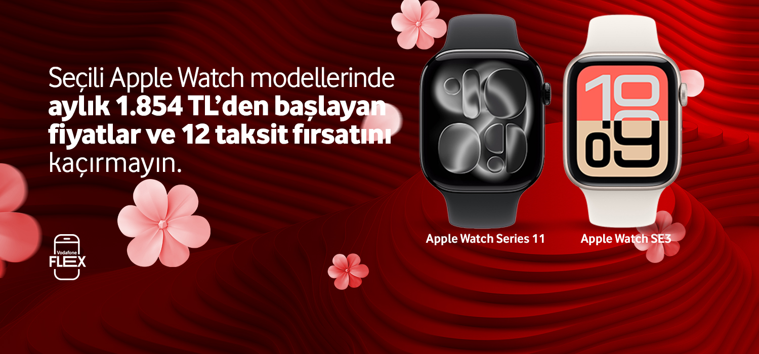 Seçili Apple Watch modellerinde - giyilebilirtab