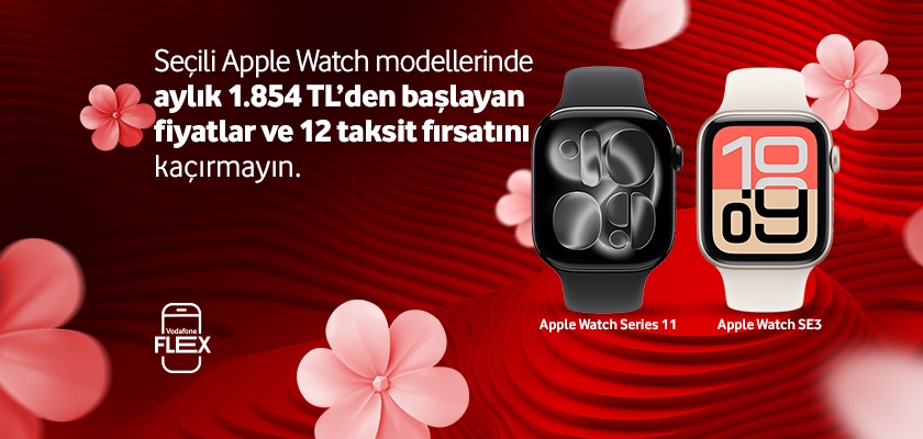 Seçili Apple Watch modellerinde - giyilebilirtab