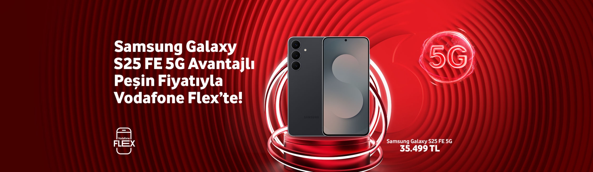 Samsung Galaxy S25 FE 5G avantajlı peşin fiyatıyla Vodafone Flex'te - ayınfırsatlarıtab