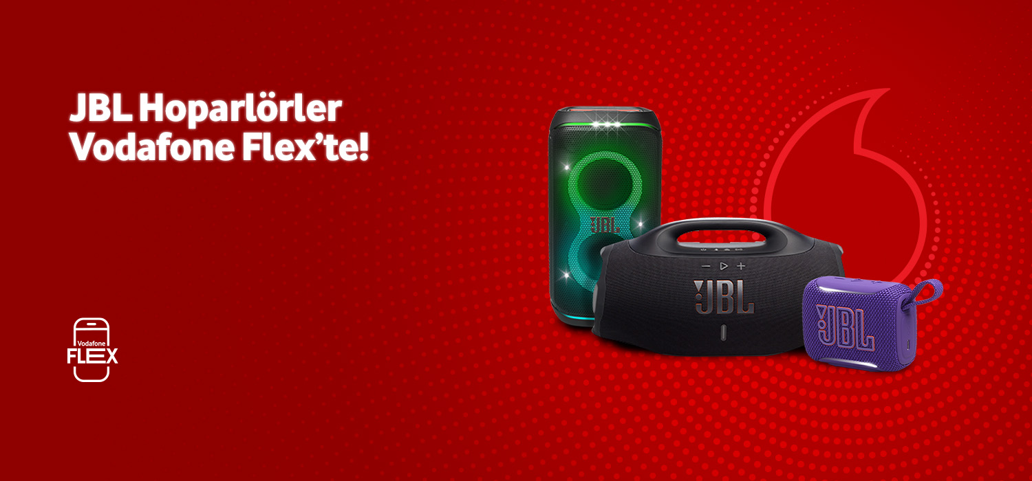 JBL Hoparlörler Vodafone Flex'te!