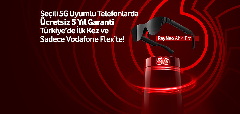 RayNeo Air 4 Pro dünyanın yeni nesil teknolojilerini Vodafone'la keşfedin
