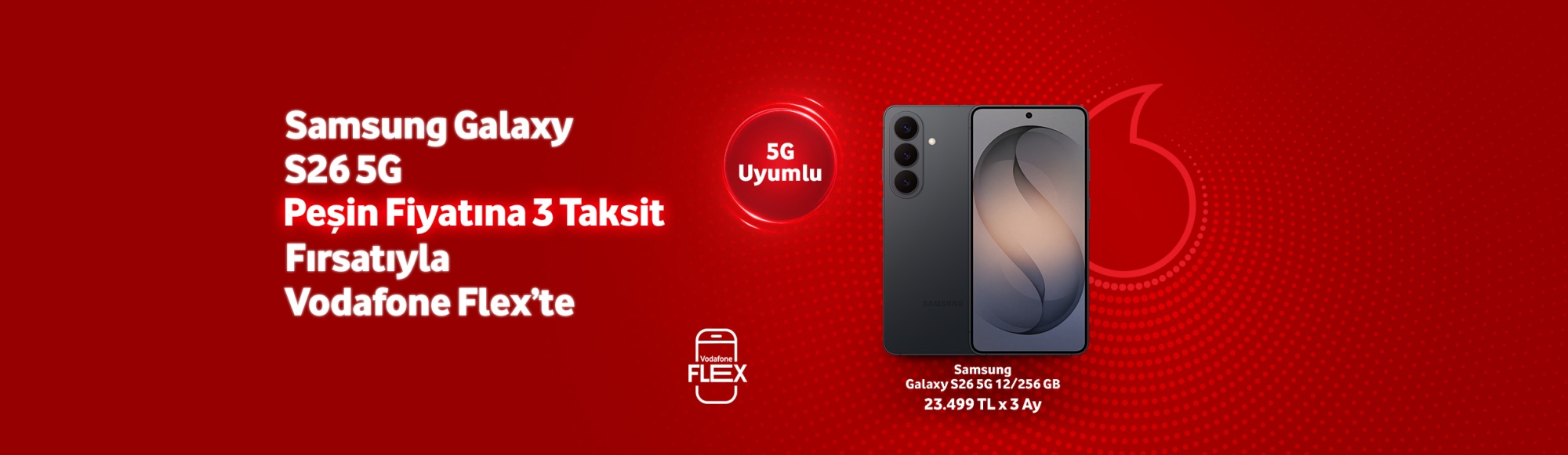 Samsung Galaxy S26 peşin fiyatına 3 taksit - telefonlartab