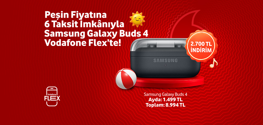 Samsung Galaxy Buds 4 peşin fiyatına 6 taksit imkanıyla - aksesuarlartab
