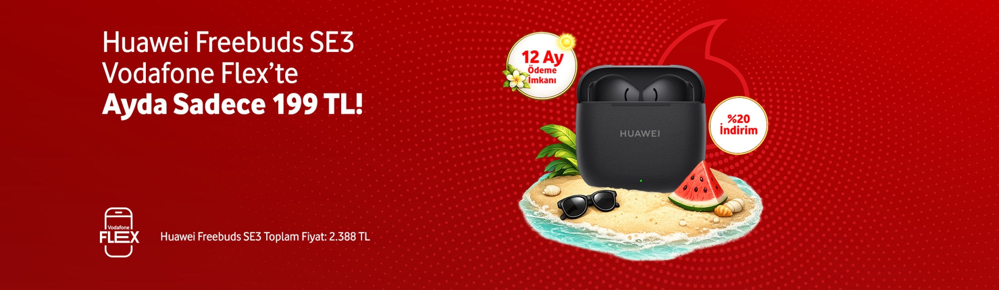 Huawei Freebuds SE3 Vodafone Flex'te - aksesuarlartab