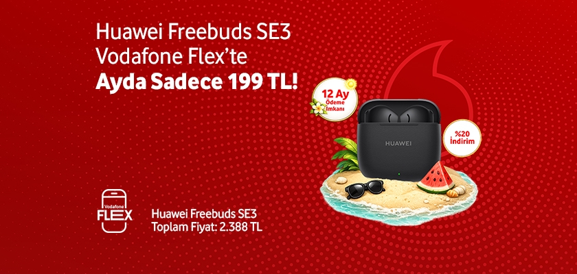 Huawei Freebuds SE3 Vodafone Flex'te - aksesuarlartab