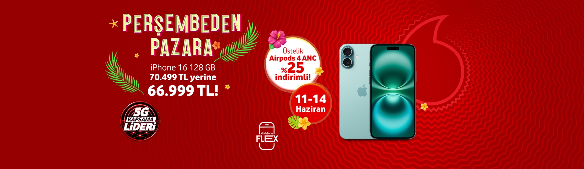 Perşembeden Pazara IPhone 16 - telefonlartab
