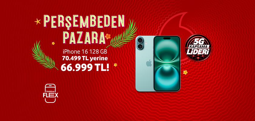 Perşembeden Pazara IPhone 16 - telefonlartab